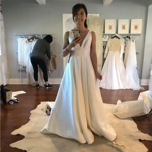 Bhldn Jenny Yoo Octavia Gown and Veil size 0